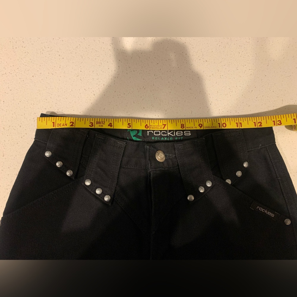 Like New Vintage Rockies Rocky Mountain 26/3 Western Jeans Black y2k 90s long - Picture 11 of 11